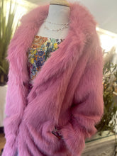 Load image into Gallery viewer, Faux Fur Jacket // Candy Pink