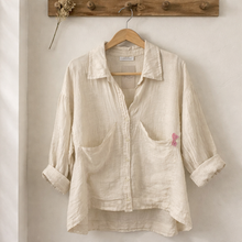 Load image into Gallery viewer, The Crystal Top // Linen
