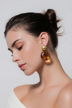 Load image into Gallery viewer, Pania // Gold &amp; Resin Bead Earring
