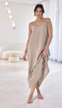 Load image into Gallery viewer, Midi Linen Slip Dress // Natural
